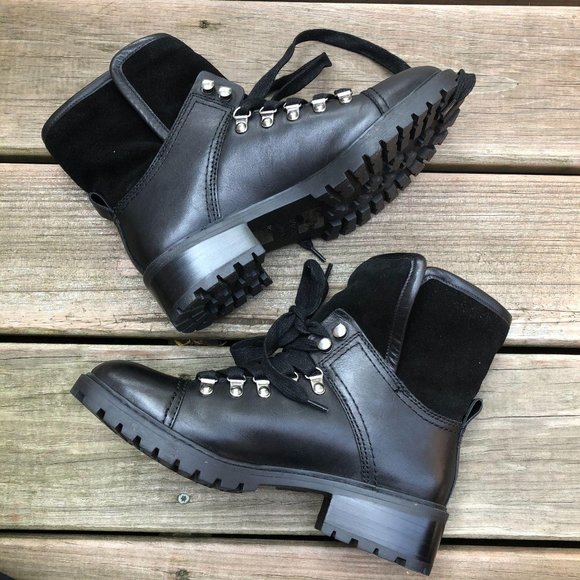 frye & co anise faux shearling lined hiker boot